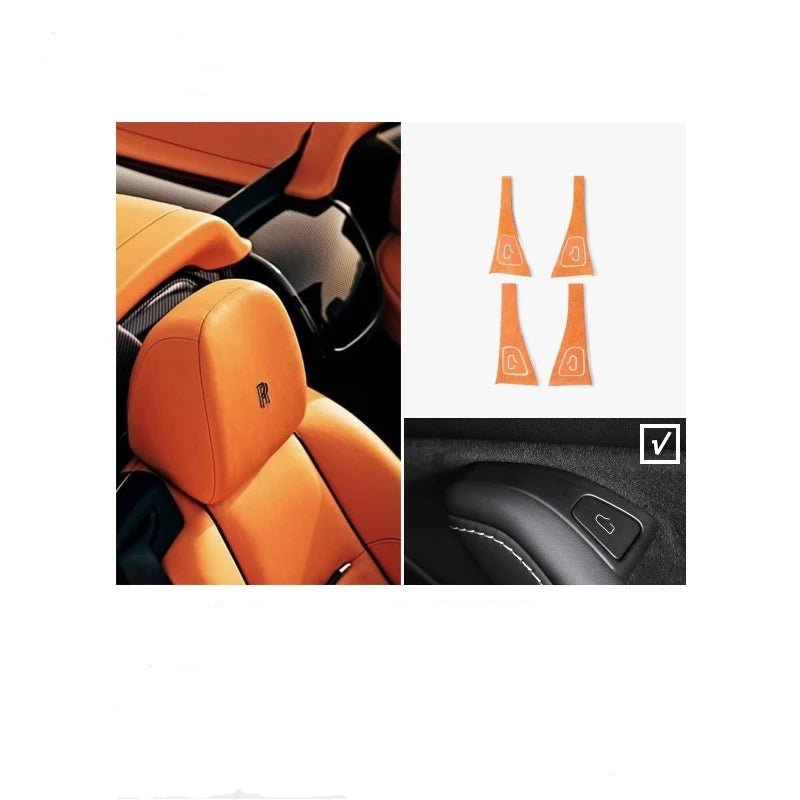 CAR WINDOW SWITCH FRAME COVER ALCANTARA - TESLA MODEL 3 / Y